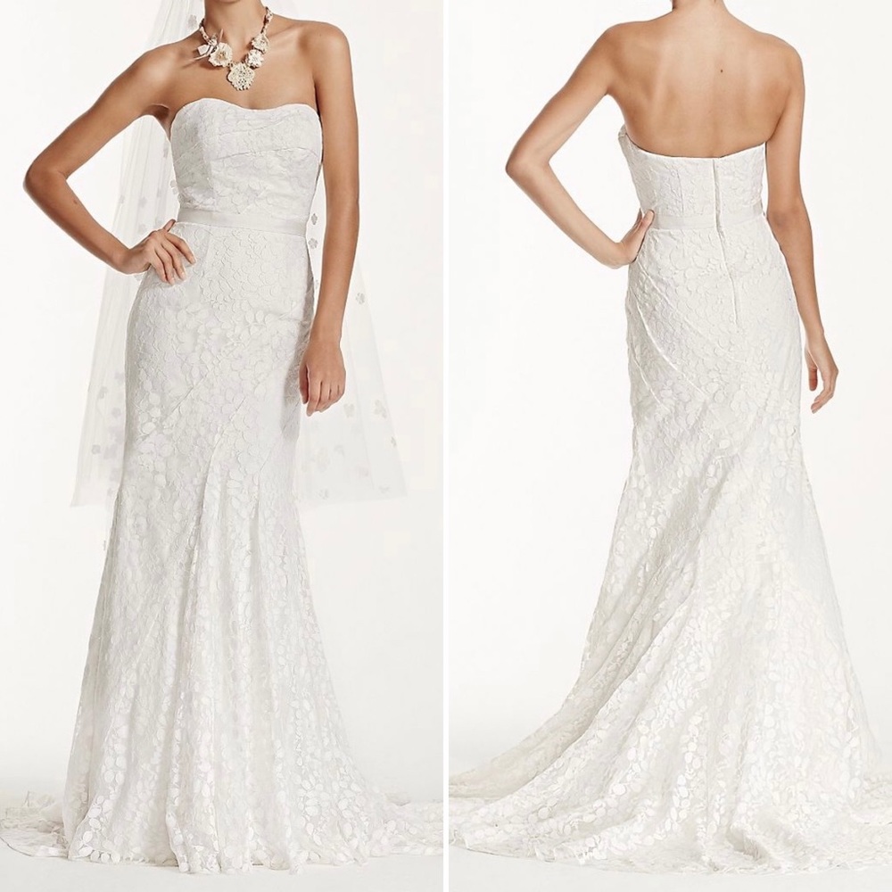 Galina Floral Embellished 3D Sweetheart wedding bridal gown (style WH3381)